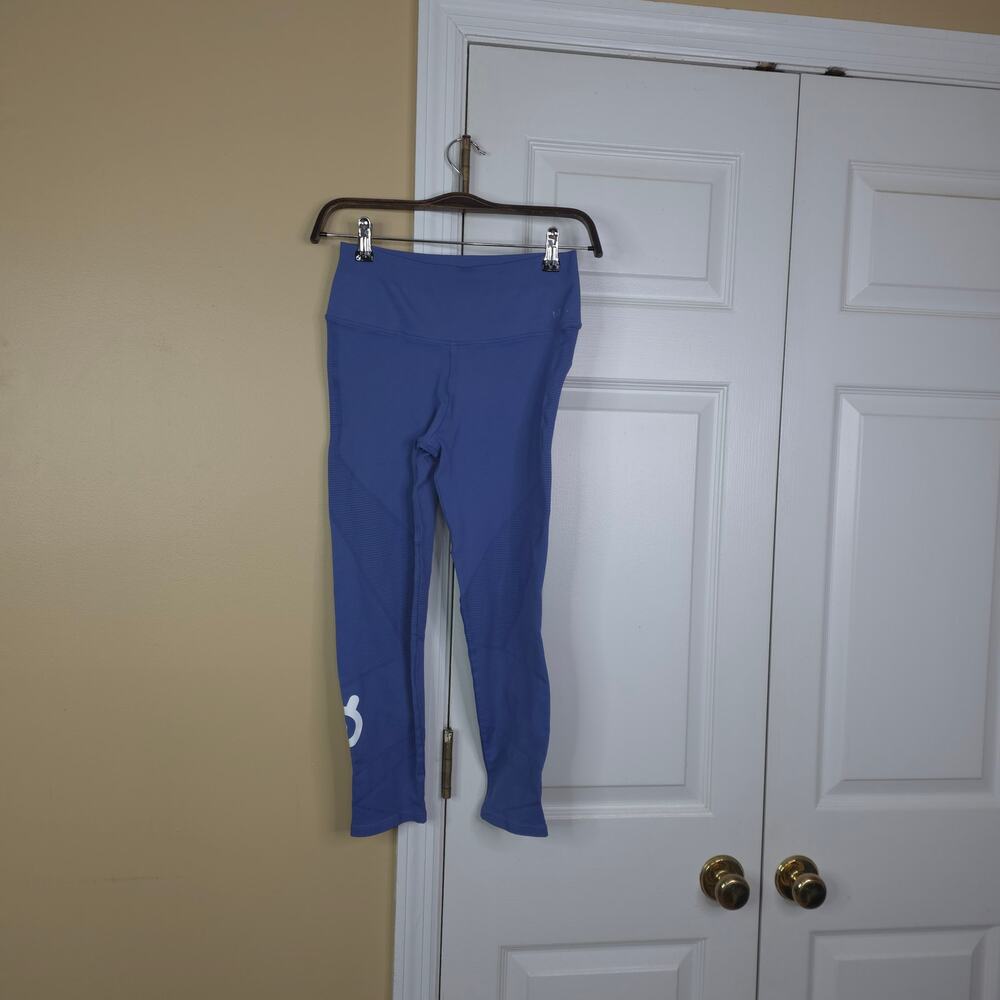 Nux x Peloton Seamless Compression Leggings Periwinkle Blue Yoga Pants Size M